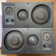 Rare Vtg 2 Volvo Oem 3-way Speaker System Ht-161 For Volvo 240 740 760 780 Rare Vtg 2 Volvo Oem 3-way Speaker System Ht-161 For Volvo 240 740 760 780