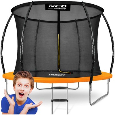Trampolin Gartentrampolin Kindertrampolin Sicherheitsnetz Neo-Sport 252 cm 8ft