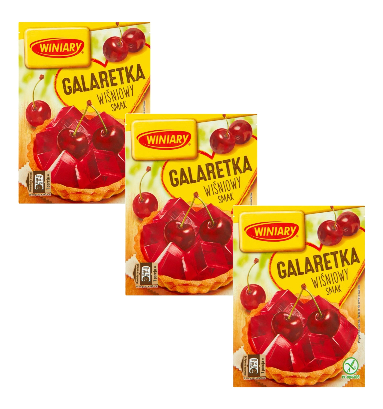 ВИННОЕ желе быстрого приготовления: 3 УПАКОВКИ со вкусом ВИШНИ -