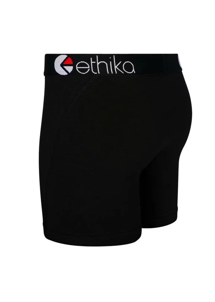 Ropa interior boxer negra Ethika The Mid Fit nueva con etiquetas talla pequeña Foto 2 de 2