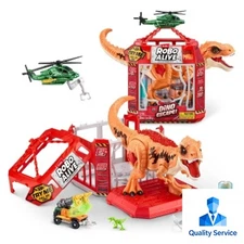 Robo Alive Dino Escape: Dinosaur Figure Playset with 6 Pieces, Educational Focus