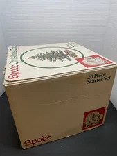 SPODE Christmas Tree 20 Piece Starter Set/5 Piece Service for 4 England See Pic.
