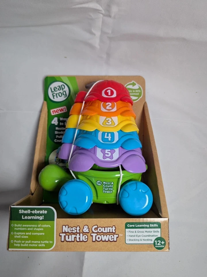 Leap Frog Nest & Count Turtle Tower 4 Ways To Play New In Box Free Shipping - Image 3 of 4