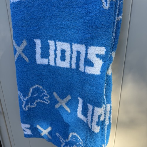 NFL Detroit Lions superweiche kuschelige Strickdecke 60 x 70 Zoll Neu mit Etikett - Bild 3 von 5