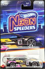Hot Wheels 2024 '16 Cadillac ATS-V R Black Neon Speeders 8/8 New Long Card