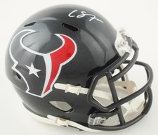 Cade Stover Signed Texans Speed Mini Helmet
