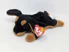 1996 Vintage Retired Ty Beanie Baby - DOBY the Doberman Dog - Plush Toy WITH TAG