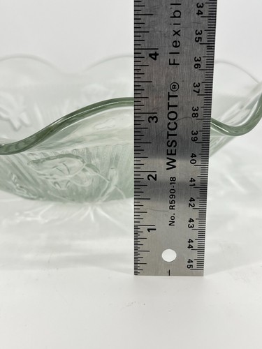 1930 Jeanette Glass Iris and Herringbone Large Serving Bowl Salad Bowl 11"W VTG - Picture 24 of 24