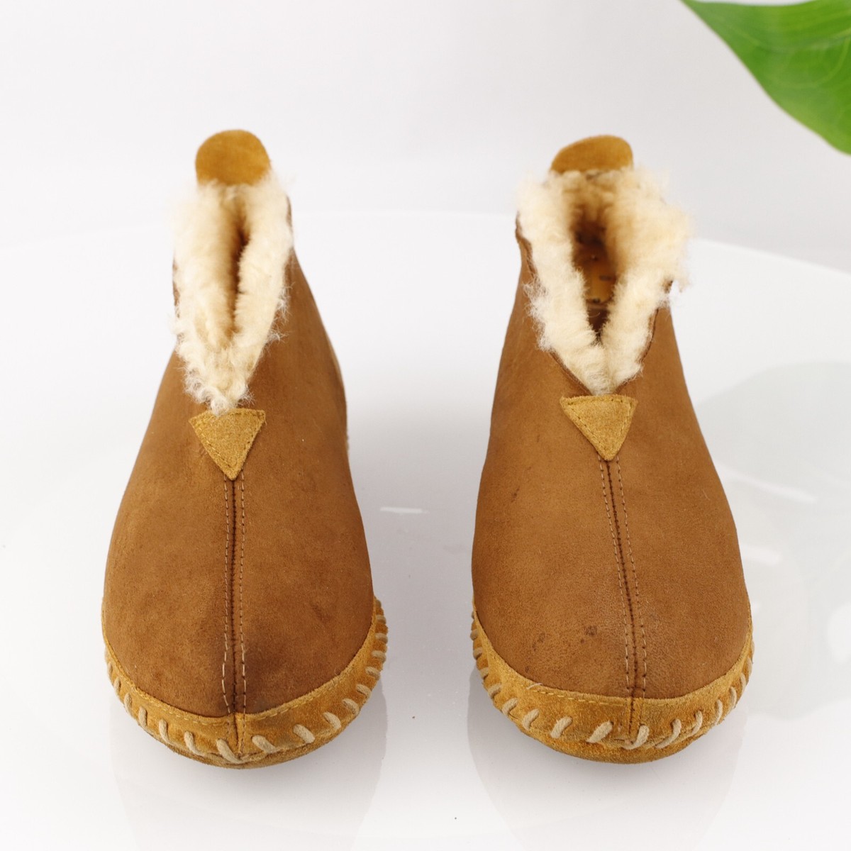 LL Bean Womens Wicked Good Slipper Size 10 Tan Suede 