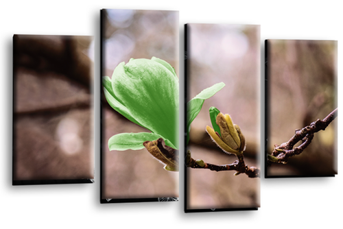 Floral Wall Art Pink Rose Living Room Framed Split Canvas Picture Flower Set 7 - Picture 30 of 36