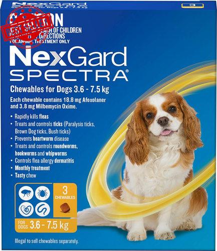 Spectra Chewables for Dogs 3.6-7.5 Kg (Pack of 3) - Picture 6 of 12