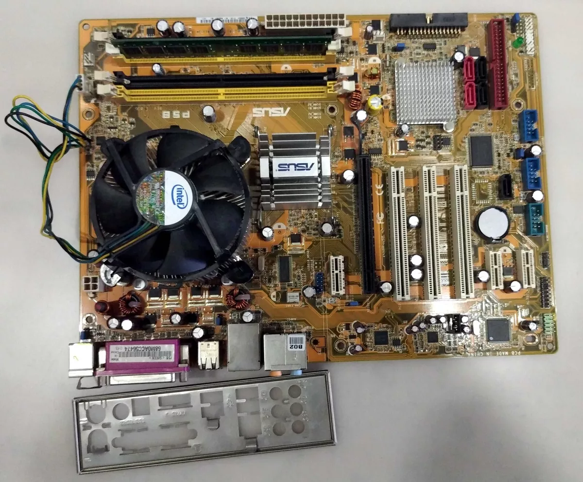 MOTHERBOARD ASUS P58 CPU INTEL PENTIUM D 2.8GHZ MEMORY 1GB RAM