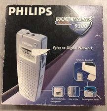 Philips Digital Pocket Memo LFH 9300/62 W/ Original Box, Software and Pouch