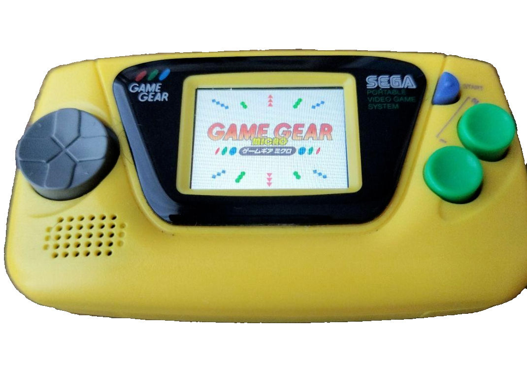 Game Gear Micro Mini Yellow 4 Collection Game Mounted Used Japan