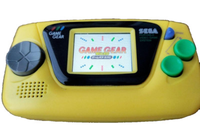 GAME GEAR MICRO +4 ゲーム機セット Game Gear Micro Mini Yellow 4 Collection Game Mounted Used Japan