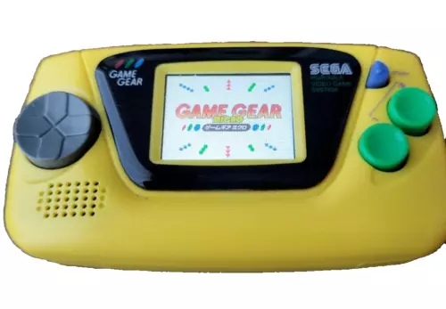 Game Gear Micro Mini Yellow 4 Collection Game Mounted Used Japan