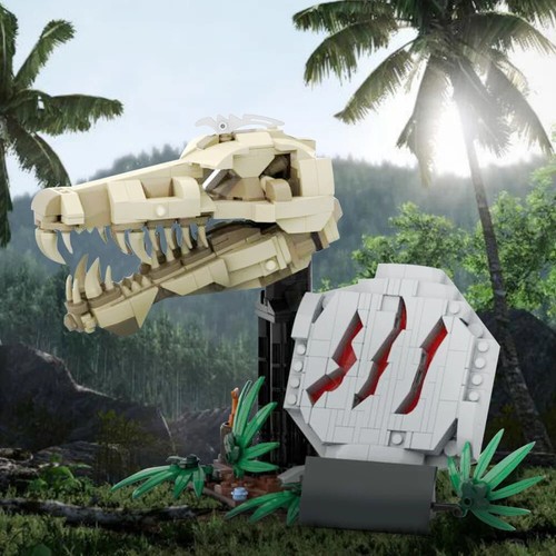 Dinosaures Fossils Building Blocks Sets Jurassiced Movie T. Rex Skull Model Toys - Picture 6 of 6