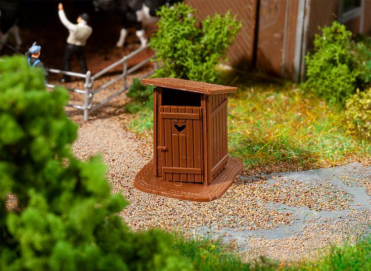 NEW  HO Faller 180988 Old Time One-Hole OUTHOUSE : Model Structure KIT