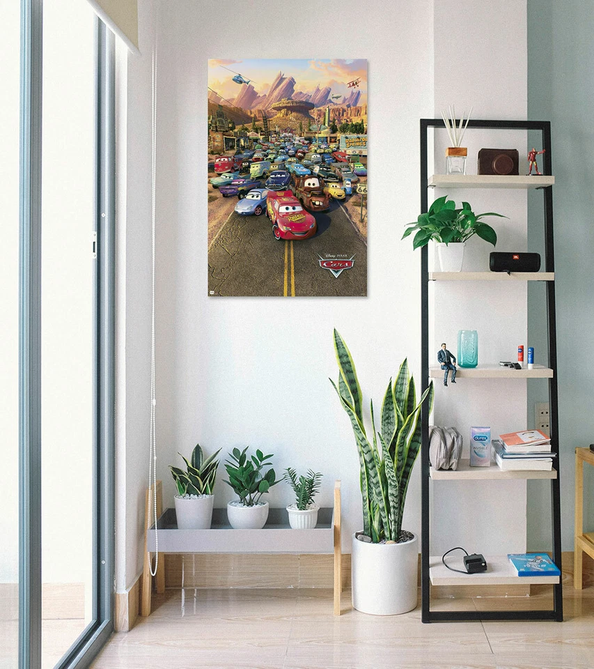 Cars - Póster de la película Disney/Pixar (estilo regular) (tamaño: 24" X 36") Foto 3 de 4