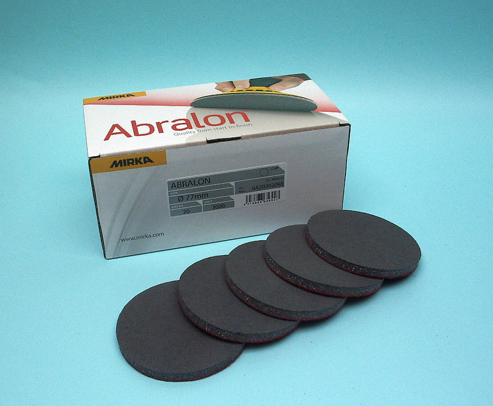 Mirka Abralon 77mm, P 500 bis P4000, Spot Repair, Smart Repair, Lack, Finish