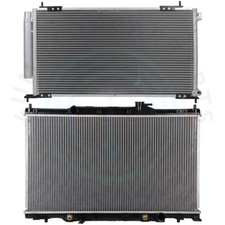 Radiator & AC Condenser Cooling Kit For 2003-2006 Honda Element CR-V 2.4L L4