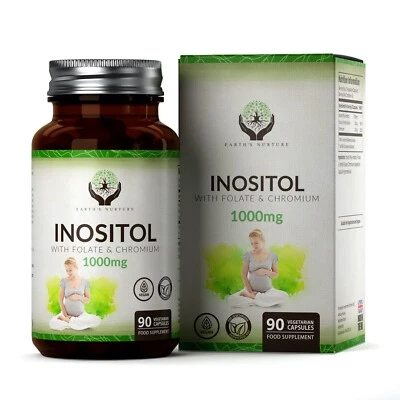 Myo Inositol | 90 Folate Gélules 500mg L'équilibre Hormonal & la Fertilité