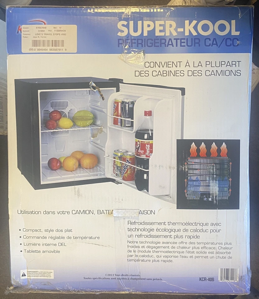 Koolatron Stainless Steel Compact Fridge with Freezer NEW - - Image 4 of 4