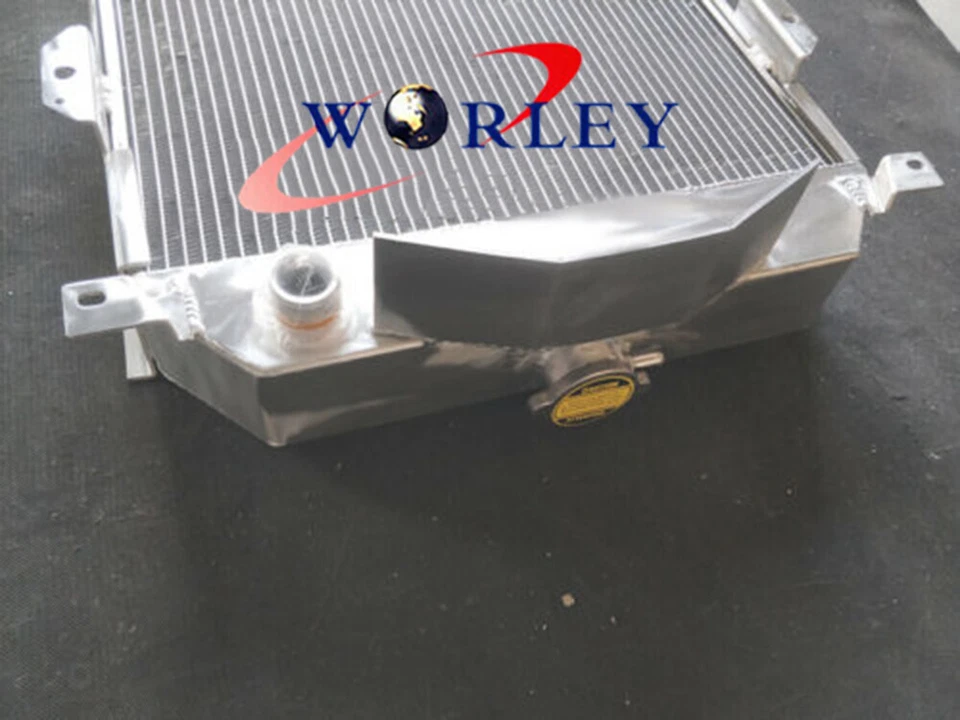 Radiador de aluminio de 3 filas adecuado para Austin Healey 100-4 1953-1956 1954 1955 MT Foto 3 de 4