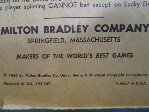 Vintage 1960 Milton Bradley The Game Of Life Life Insurance replacement part - Picture 4 of 4
