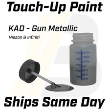 KAD Gun Metallic - 1 Oz Touch Up Paint Kit w/ Brush for Nissan Infiniti
