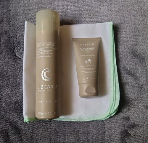 Liz Earle Mens Gift Tin Cleanse & Polish 100ml After Shaving Moisturiser 50ml - Picture 2 of 3