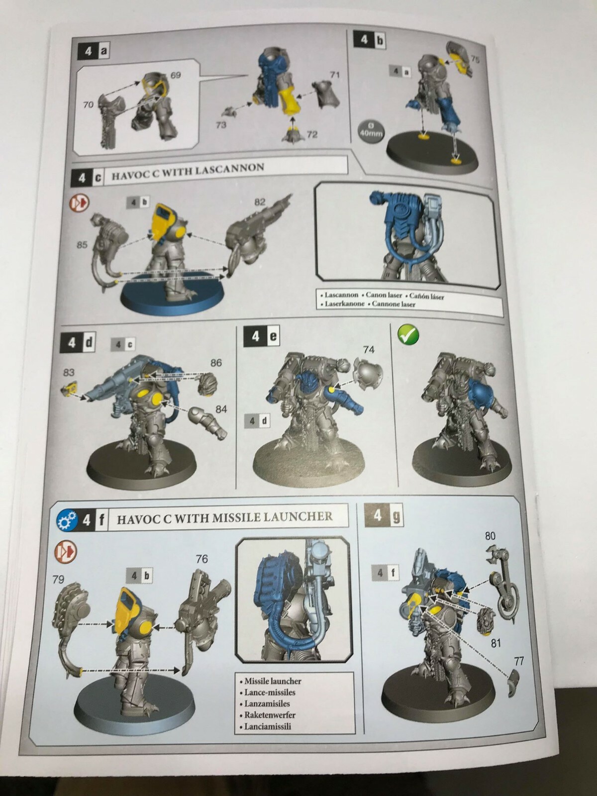 Chaos Space Marines Havocs Lascannon - Warhammer 40K - Foto 13