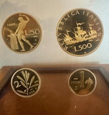 Monete in oro  Le ultime coniazioni della zecca dello stato - Storia della Lira.