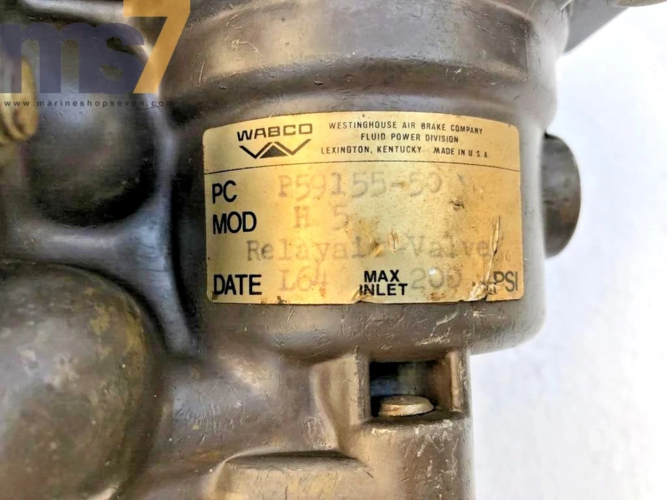 WABCO/ REXROTH P59155-50 H5 RELAYAIR VALVE MAX INLET 200 PSI - Image 2 of 4