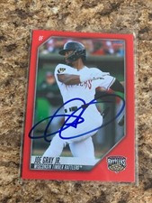 Joe Gray Jr. Signed 2022 Wisconsin Timber Rattlers Brewers Team Set Auto #08