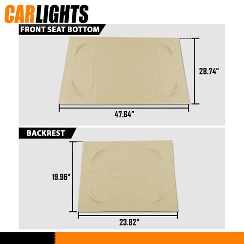 3x Club Car Front Seat Covers PU Leather Fit For PRE-2000 DS Golf Cart 1982-2000 - Picture 5 of 12