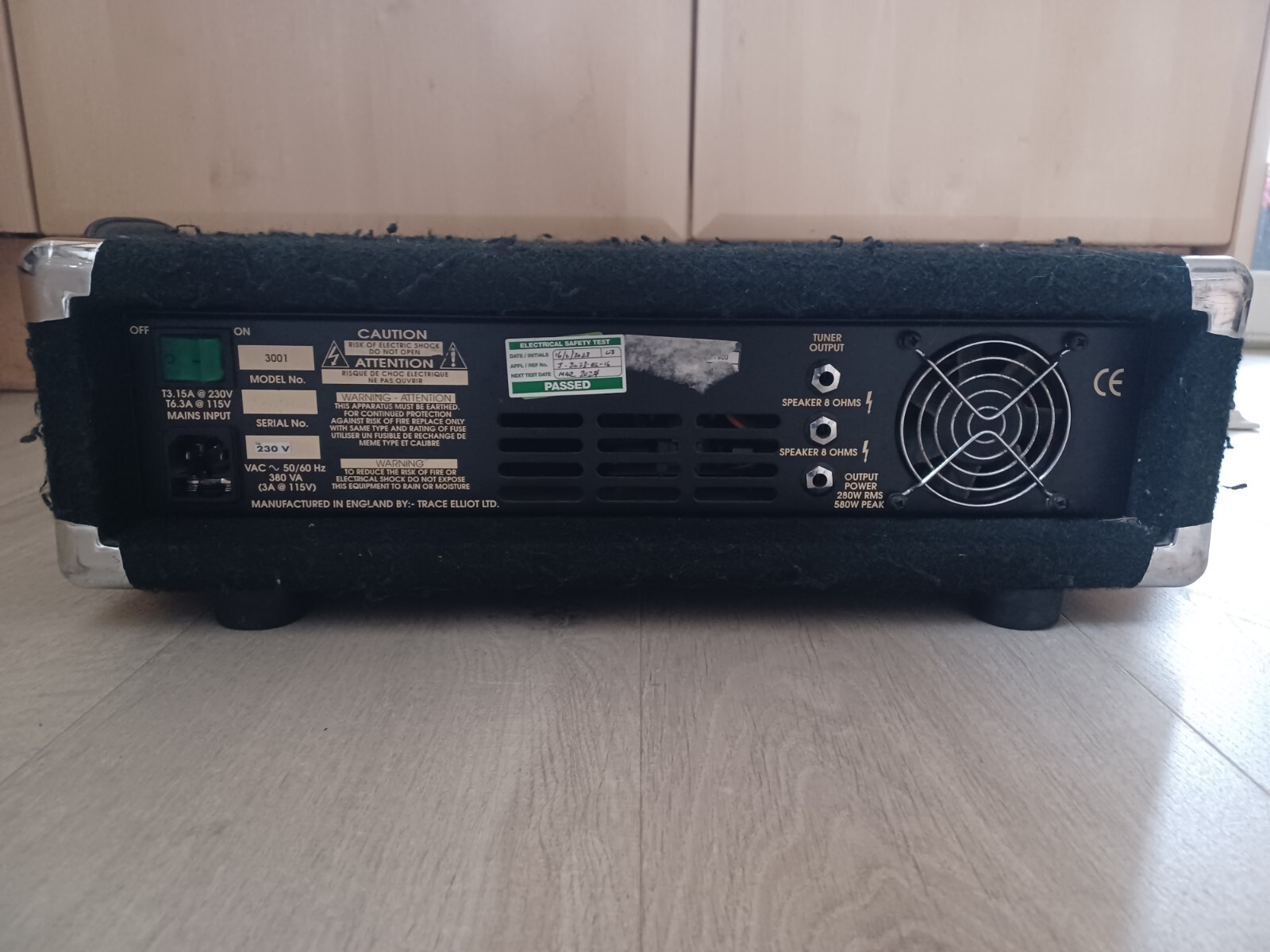 Trace Elliot Bass Guitar Amplifier AH130s GP7 300w FOR SPARES OR REPAIR