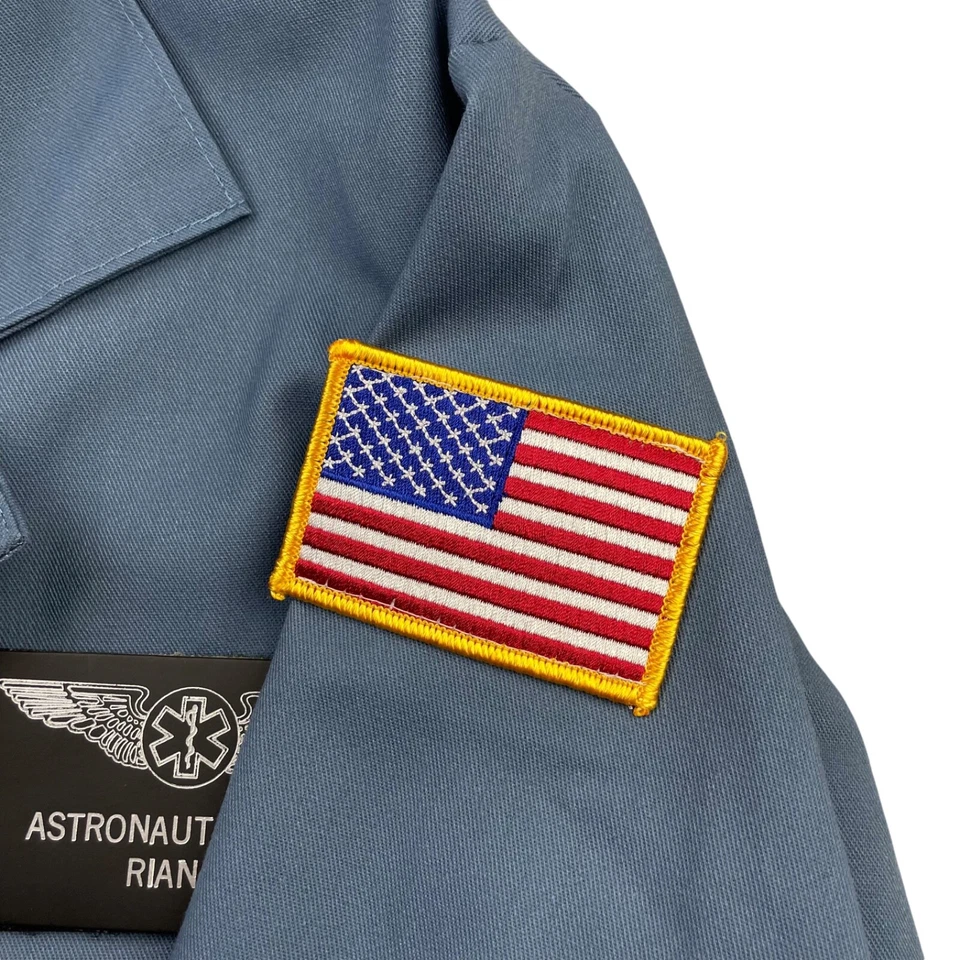 NASA x Red Kap Men’s Astronaut-Nurse Flight Suit Coveralls Blue • Size 36R - Image 4 of 4