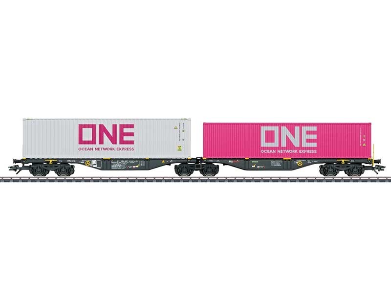 Marklin 47814 H0 Carro trasporto container RailReLease B. V. tipo Sggrss 80, ONE