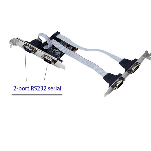 PCIE to Serial Port Riser Card PCI-E Expansion Card Expansion Serial Card for PC - Picture 5 of 6