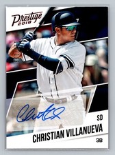 2018 Prestige Autographs Xtra Points Red #19 Christian Villanueva /199 Padres