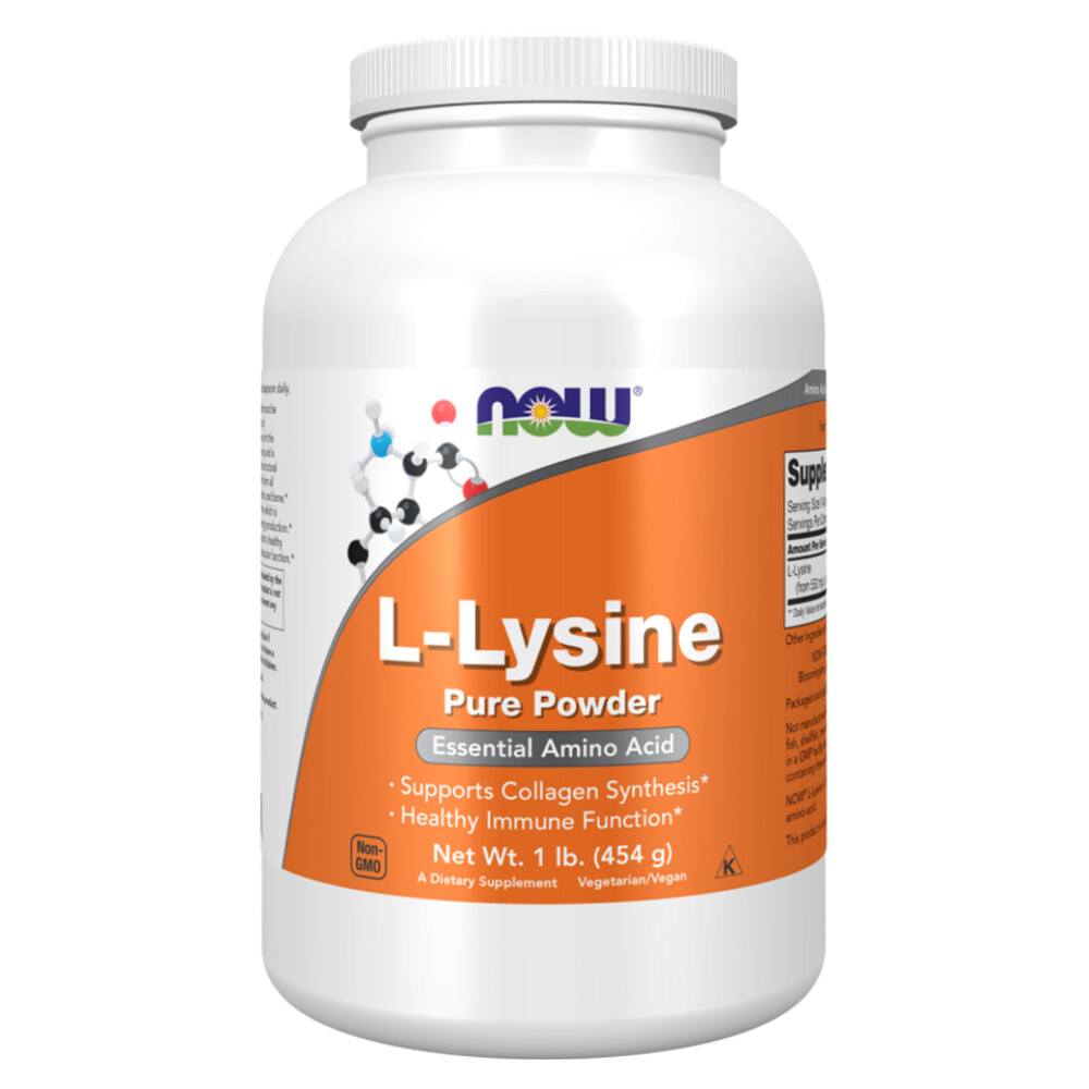 NOW FOODS  L-Lysine Powder in polvere 454g - L-lisina in polvere