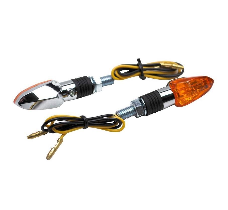 Clignotant moto universel micro flèche à haute visibilité lampe orange