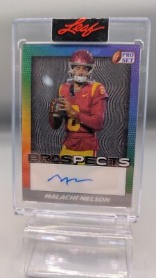 2024 Leaf Pro Set Prospects Malachi Nelson Auto 3D Lenticular