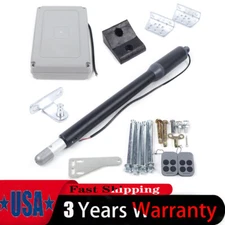 Heavy Duty Automatic Dual/Single Swing Gate Opener Kit + Remote For Fence Gate