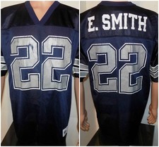 Emmitt Smith Dallas Cowboys Printed 90's Jersey (Lrg) Vintage Logo Athletic NFL