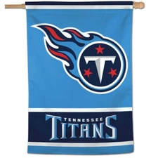 TENNESSEE TITANS LOGO 28"X40" BANNER FLAG BRAND NEW WINCRAFT 😎🏈