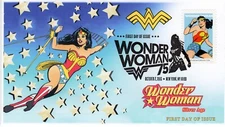 AO- 5151-2, 2016, Wonder Woman,  Add-on Cover, First Day Cover, Pictorial Postma