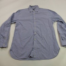 Polo Ralph Lauren Shirt Mens Large Long Sleeve Lightweight Stripes 16 1/2 42