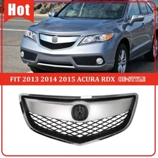 Fit 2013 2014 2015 Acura RDX Chrome Front Bumper Grille Mesh Upper Grill 13-15